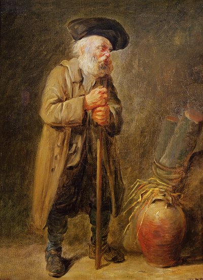 Der alte Bettler von French School